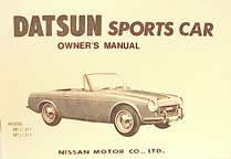 1968 DATSUN ROADSTER OWNERS MANUAL